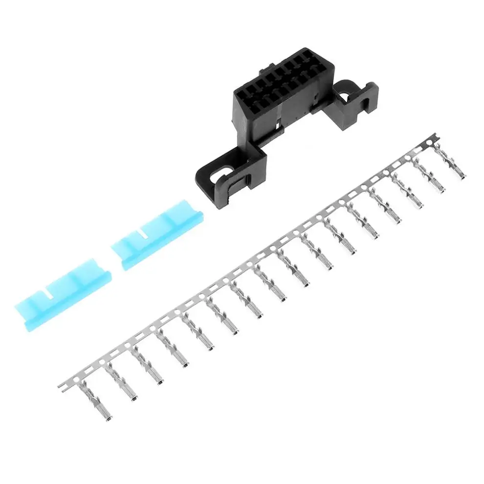 OBD II 16 Pin Женский угловой разъем автомобильный диагностический инструмент Разъем