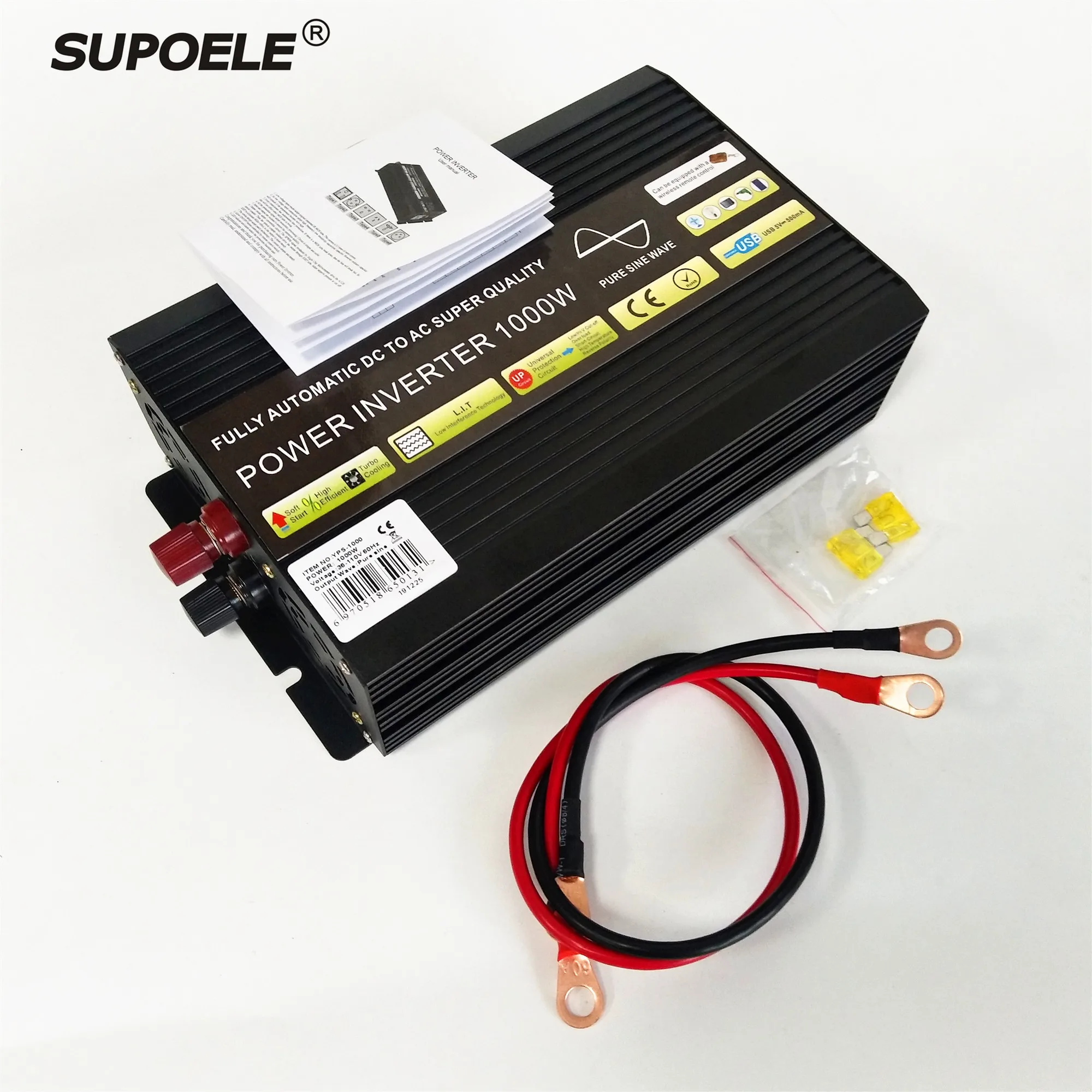 1000 Вт пиковая мощность 2000 Светодиодный дисплей 12 в 24 36 48 В переменного тока 110 220