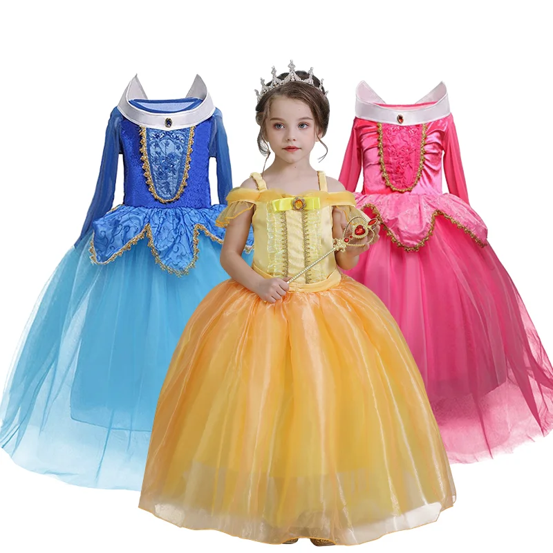 Детский костюм принцессы для ролевых игр карнавальный девочек От 4 до 10 лет |