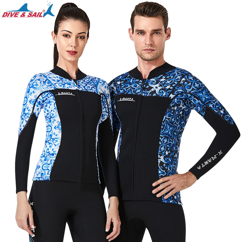 Мужской гидрокостюм для дайвинга и парусного плавания 1 5 мм куртки брюки костюм с