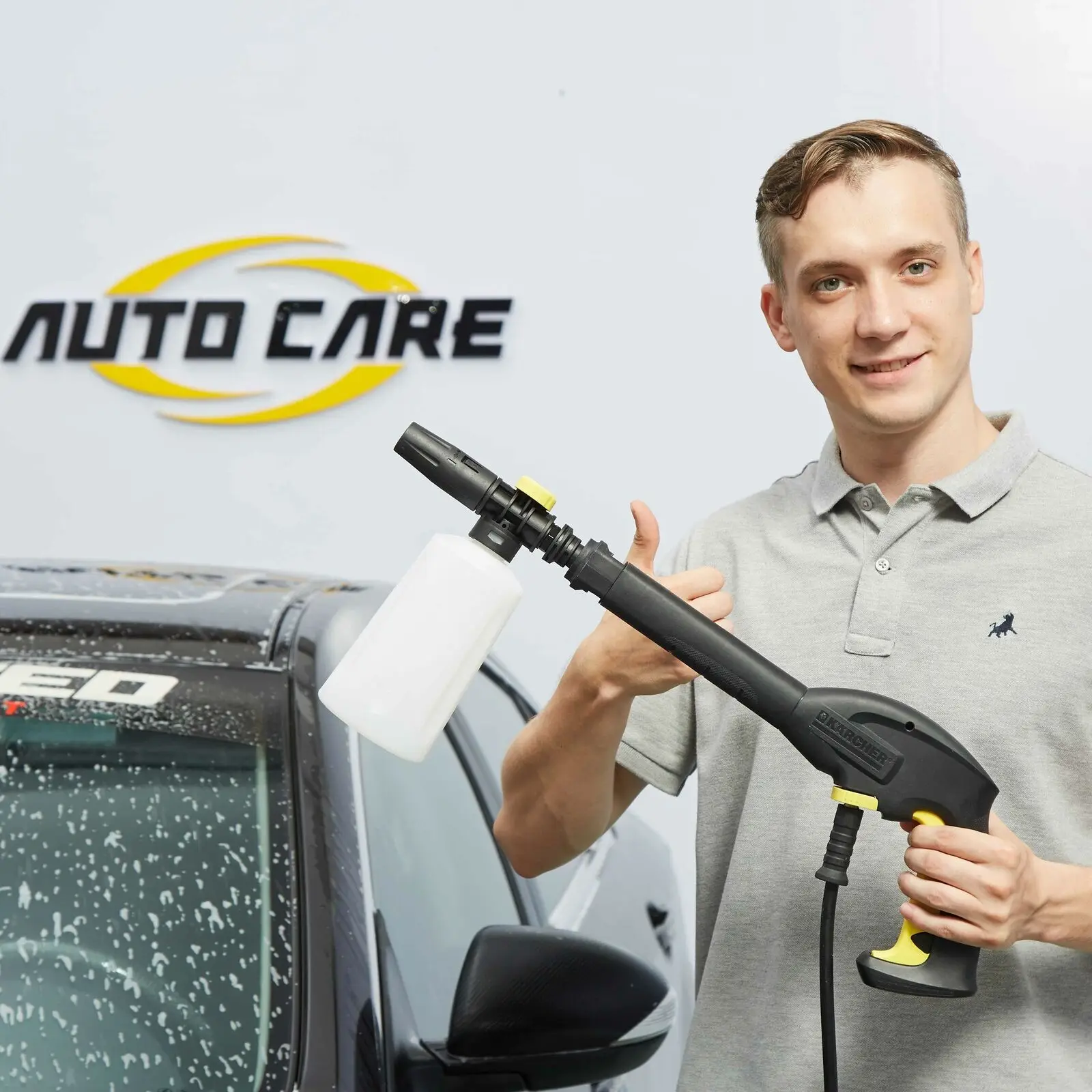 Пенная насадка для Karcher K2 K7 750 мл пенораспылитель шлангов моек высокого