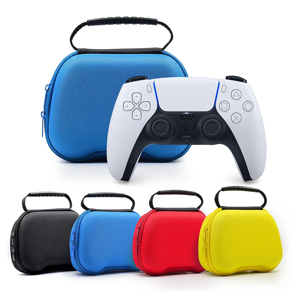 

EVA Storage Bag and Silicone Handle Case Covers for PS5 PlayStation 5 PS4 Controller Portable Carry Bags Gamepad Covers Switch