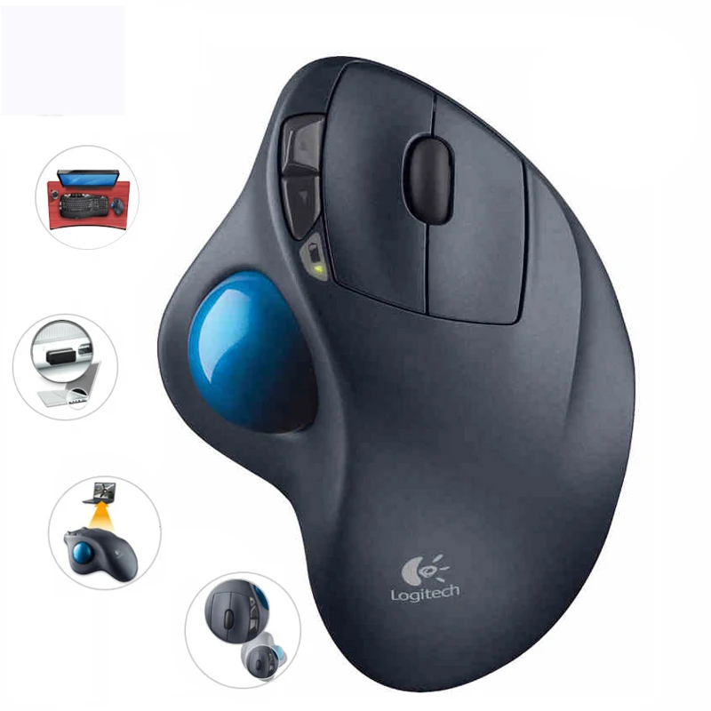 Мышь Logitech M570 с USB-приемником 1000DPI поддержка офисного тестирования беспроводная