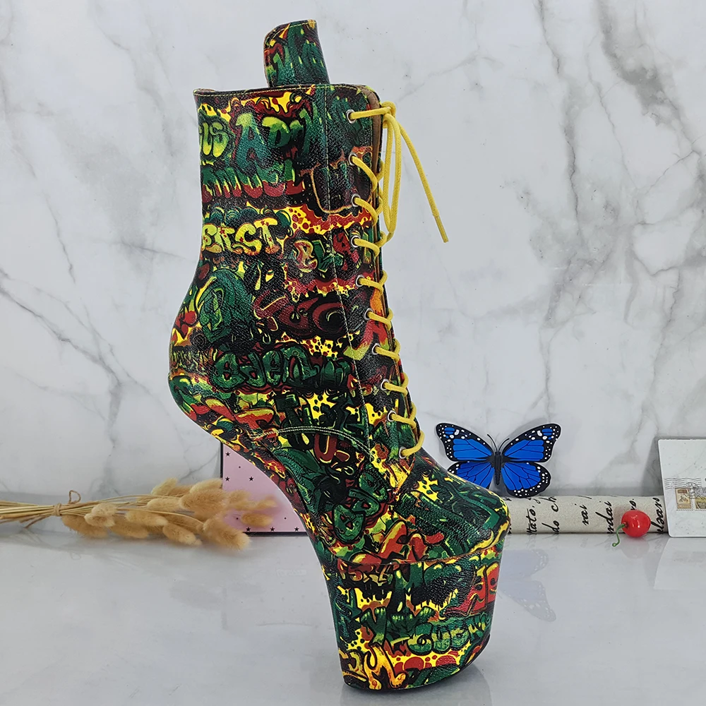 Leecabe Sexy Heelless High Heel Boots Lady Gaga Short Shoes Women Unisex Vamp BDSM | Спорт и развлечения