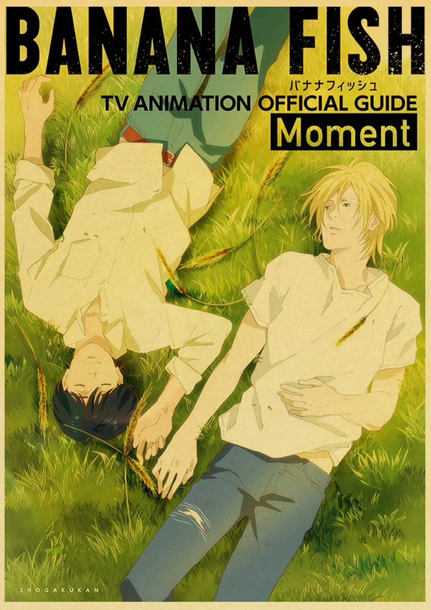 Картины в стиле аниме Банановая рыба Ретро плакат Современный художественный