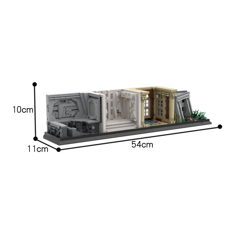 

MOC-33070 Creative Star Series Movie Street View A Galaxys Far Displays-Series Away Diy Building Blocks Toys Birthday For Gifts