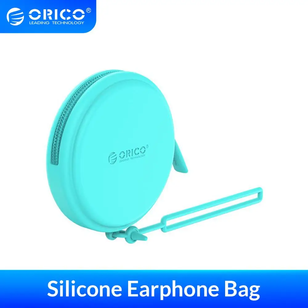Сумка для наушников ORICO силиконовый аксессуар мини сумка хранения кабель
