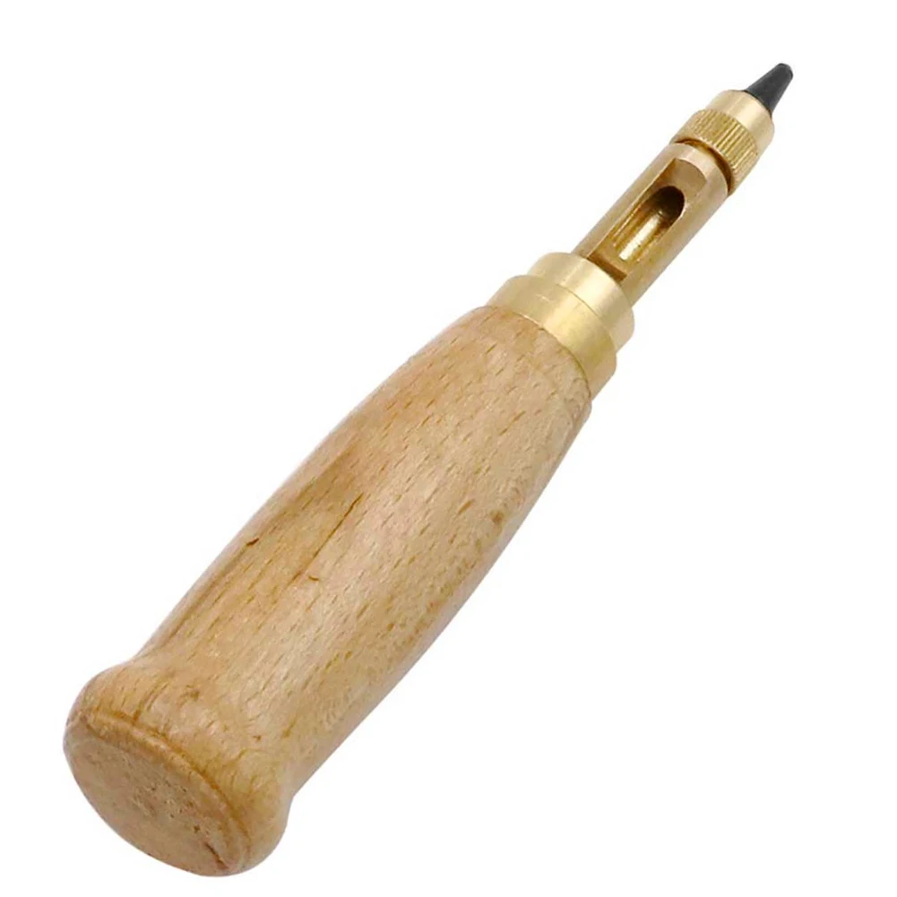 Автоматический дырокол для ремня кожаного деревянная ручка инструмент