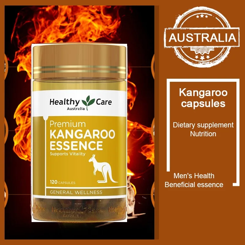 

120Capsules Healthy Care Kangaroo Essence Men Energy Balance Hormones Male Vigor Tonic Reproductive Health Sperm Vitality Pills