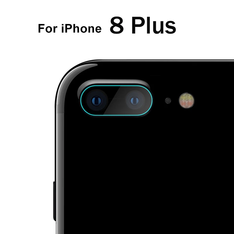 2 шт. объектив камеры закаленное стекло для iPhone 11 Pro MAX XR XS X Объектив Защитная пленка для экрана крышка для iPhone 8X7 11 Pro Max 11Pro - Цвет: For iPhone 8 Plus