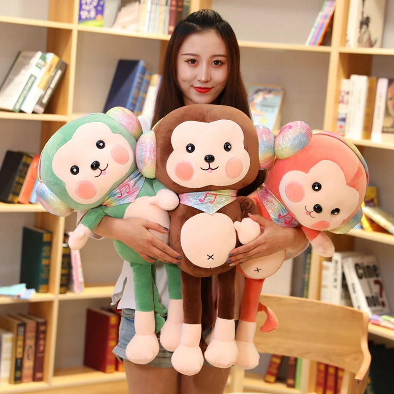 Новые милые Накладные наушники размером 30 90 см мягкая кукла обезьянка с длинным