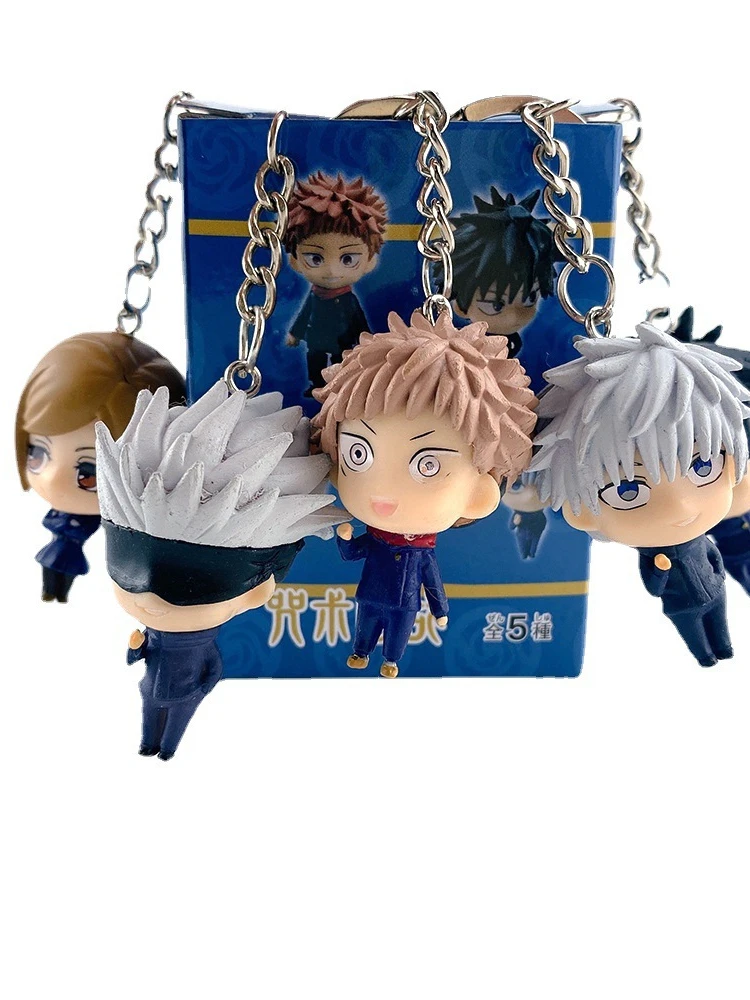 

Jujutsu Kaisen Jinx war back key chain ring jinx war back key chain hand animation surrounding five Wu bag hanging ornaments