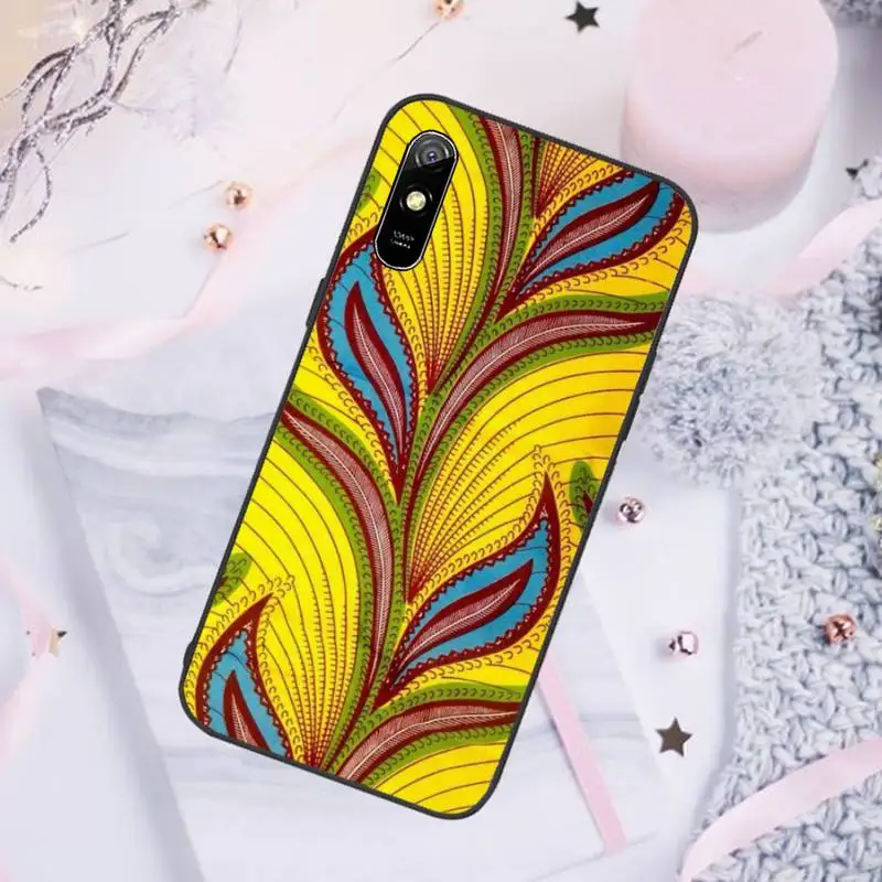 

African style fabric print Phone Case For Xiaomi Redmi note 8 9 pro 7 8T 9A 9S K20