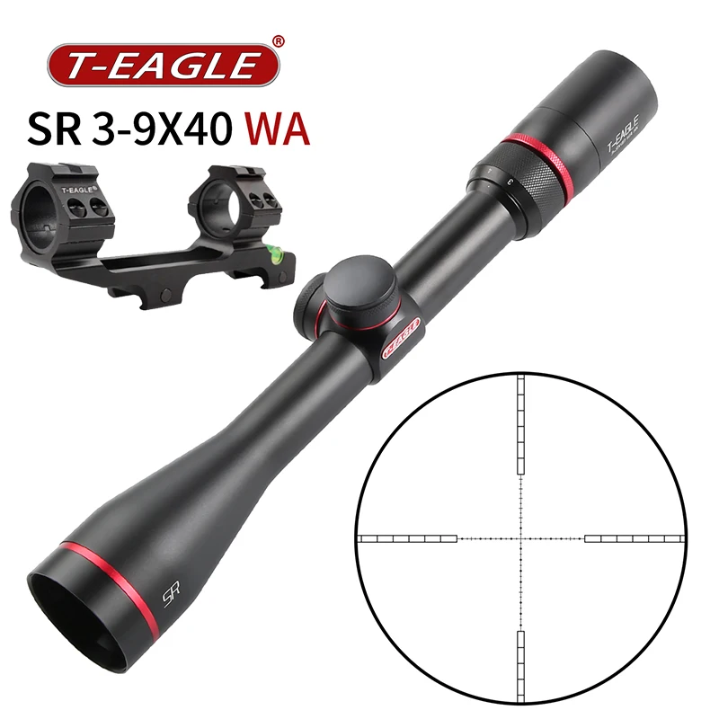 

SR3-9X40 Riflescope Tactical Optical Sight Full Size Mil-Dot Wire Reticle hunting optics rifle scope black tactical gear