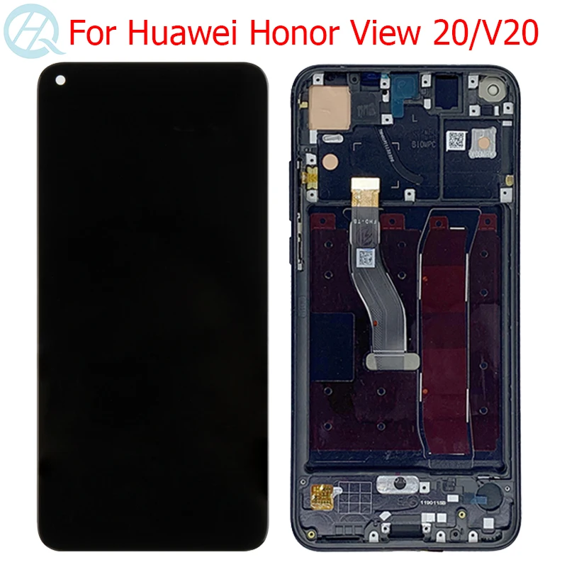 Оригинальный ЖК дисплей Nova 4 для Huawei Honor View 20 V20 с рамкой 6 дюйма сенсорный экран