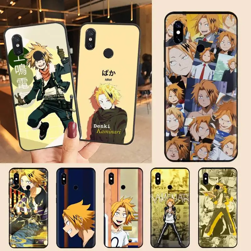 

Denki Kaminari My hero academia Phone Case For Xiaomi Redmi note 7 8 9 t max3 s 10 pro lite Luxury brand shell funda coque