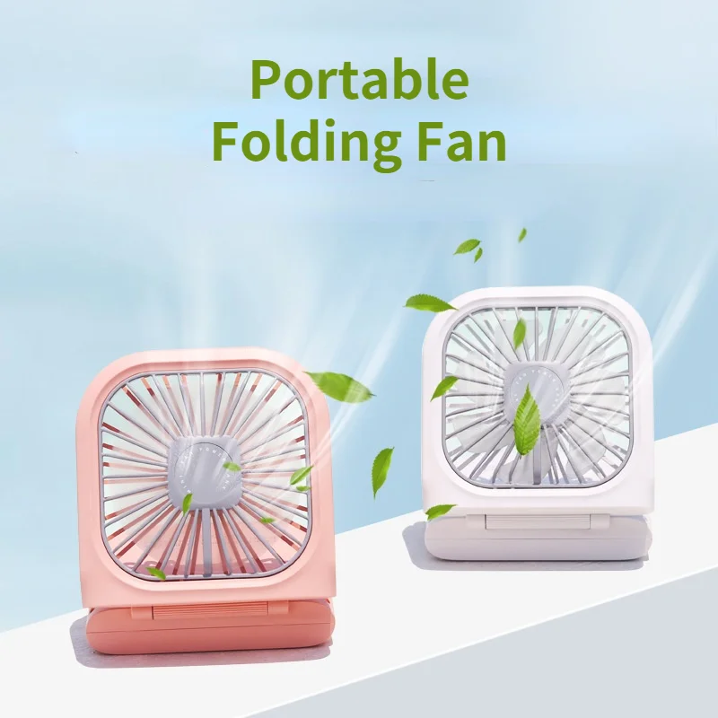 

Hanging Neck Fans Mini Portable Folding USB Small Mute Power Bank Air Conditioning Rechargeable Handheld Desktop Multi Function