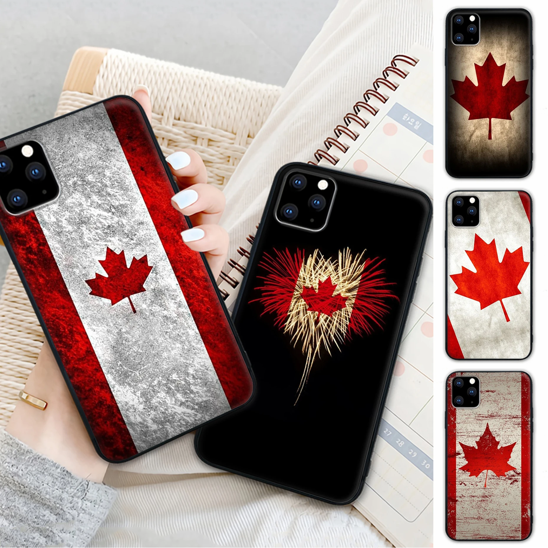 

Trend Canadian Maple Leaf Cellphone Cover Case For Iphone 12 11 Pro Xs Max 6s 7 8 Plus Xr Xs X 5s Se 2020