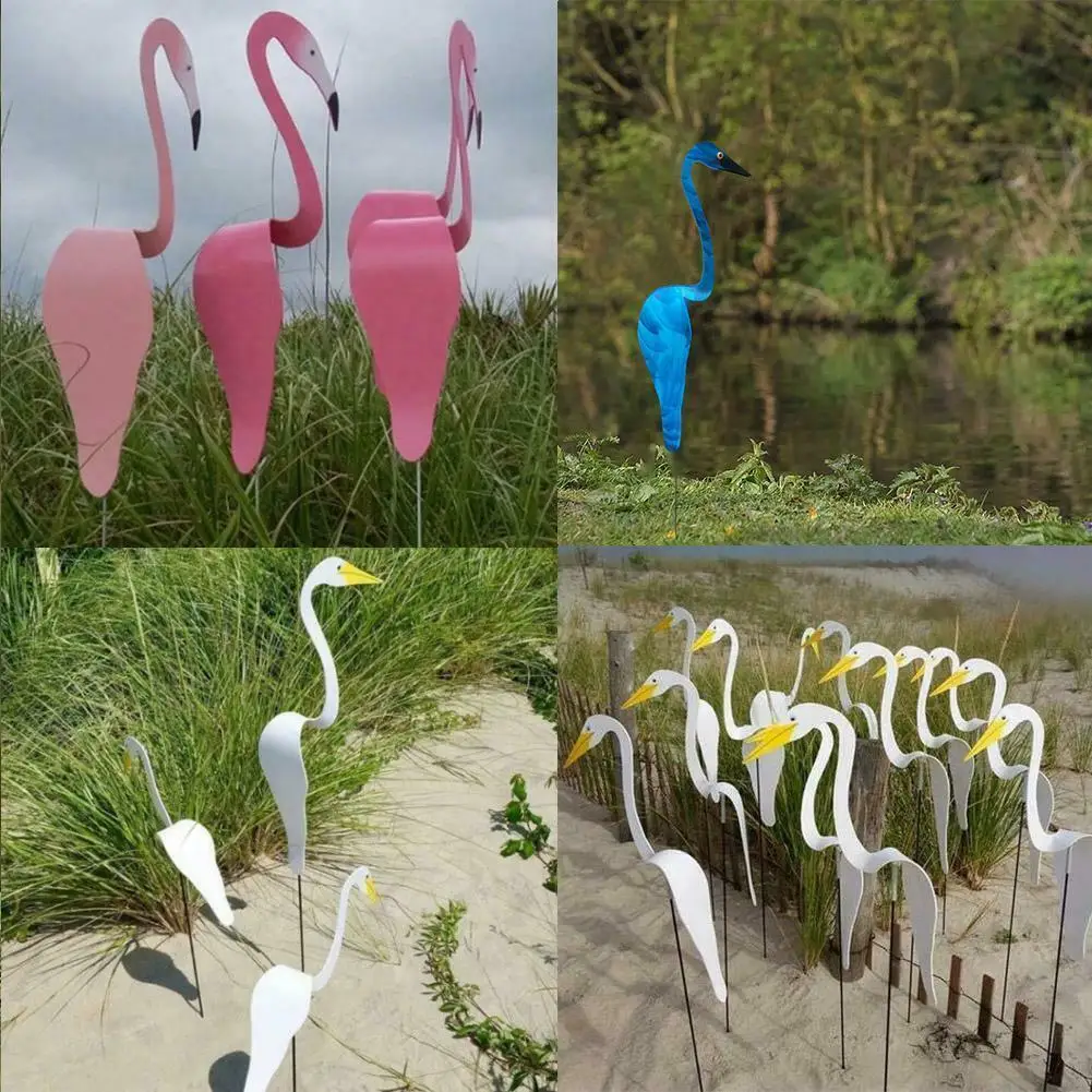 Круглая птица-Фламинго задний двор пляж креативвечерние фотография Декорация |