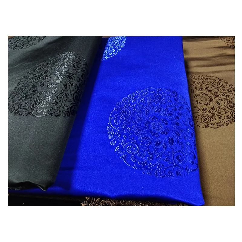 

Mulberry Silk Brocade Jacquard Cloth Fabric Tibetan Nation Belt Chinese Clothing Cheongsam Drama Flowers Mission