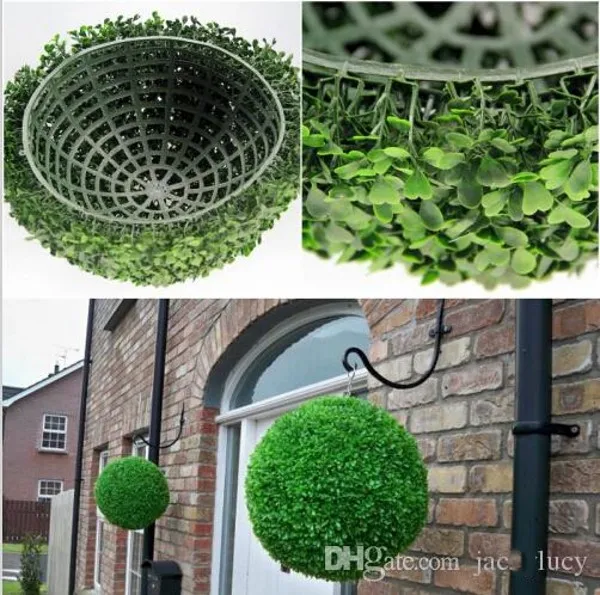 40 см 16 дюймов Искусственный пластик Миланская Трава шар из самшита целующийся