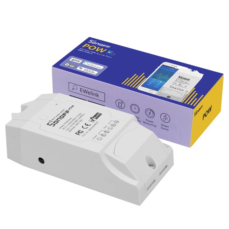 

SONOFF POW R2 15A 3500 Вт Wifi переключатель контроллер в режиме реального времени энергопотребление монитор измерения умный дом устройства