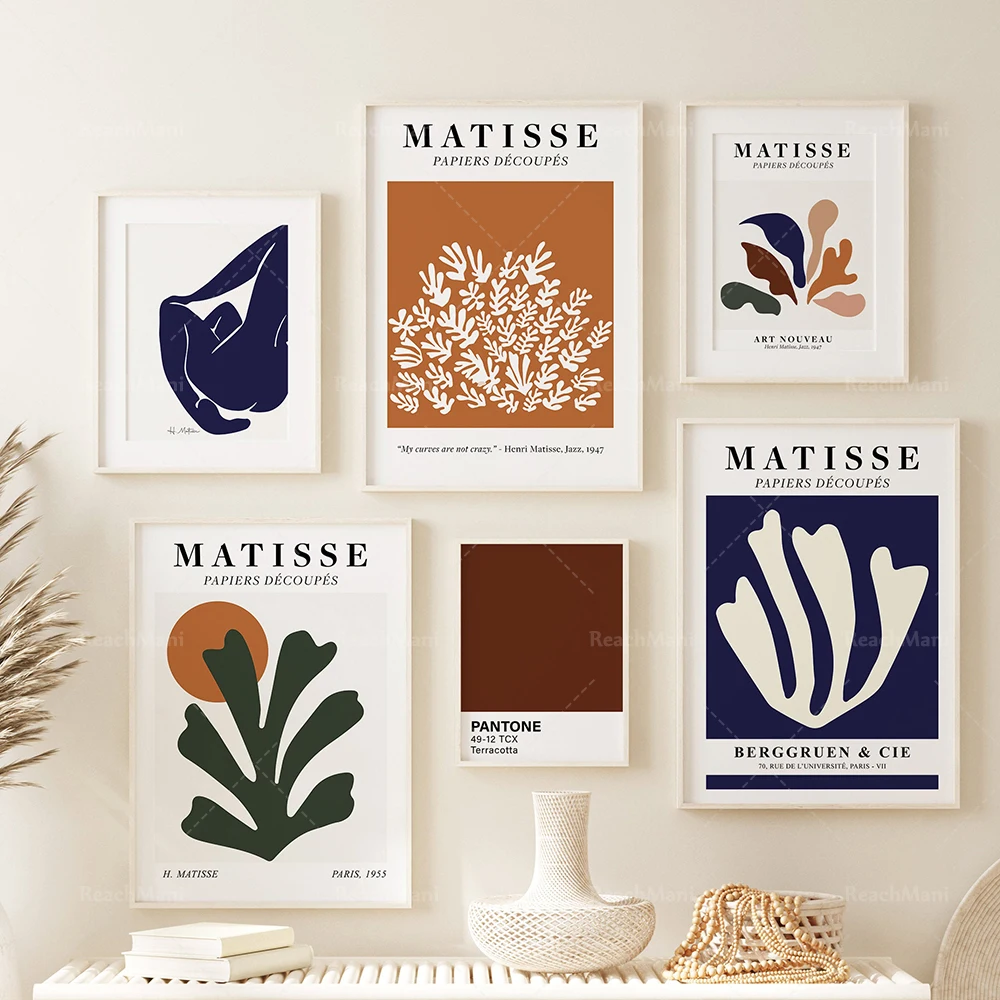 Принты Matisse набор из 6 принтов плакатов с вырезами современный стен галереи
