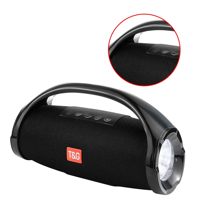 

Portable Wireless Bluetooth Speaker Waterproof Outdoor Subwoofer USB AUX Radio Mp3 Player Boombox Soundbar+Led Flashlight
