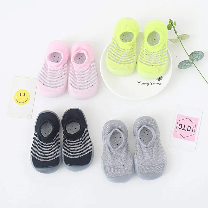 

Summer Mesh Small Children's Non-Slip Sole Ankle Foot Socks Breathable Baby Children's Socks Toddler First Walking Shoes