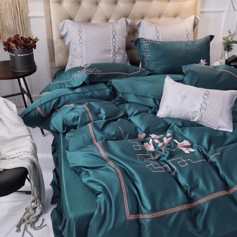 Роскошный комплект постельного белья из египетского хлопка в китайском стиле с
