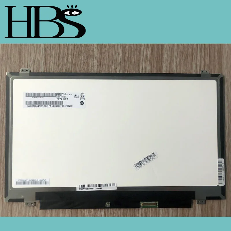 

New LCD touch Screen B140HAK01.0 For Lenovo Thinkpad T480 T480S 1920*1080 14.0" LCD Screen FRU 01YU650 01LW393 01YU641 02DA375