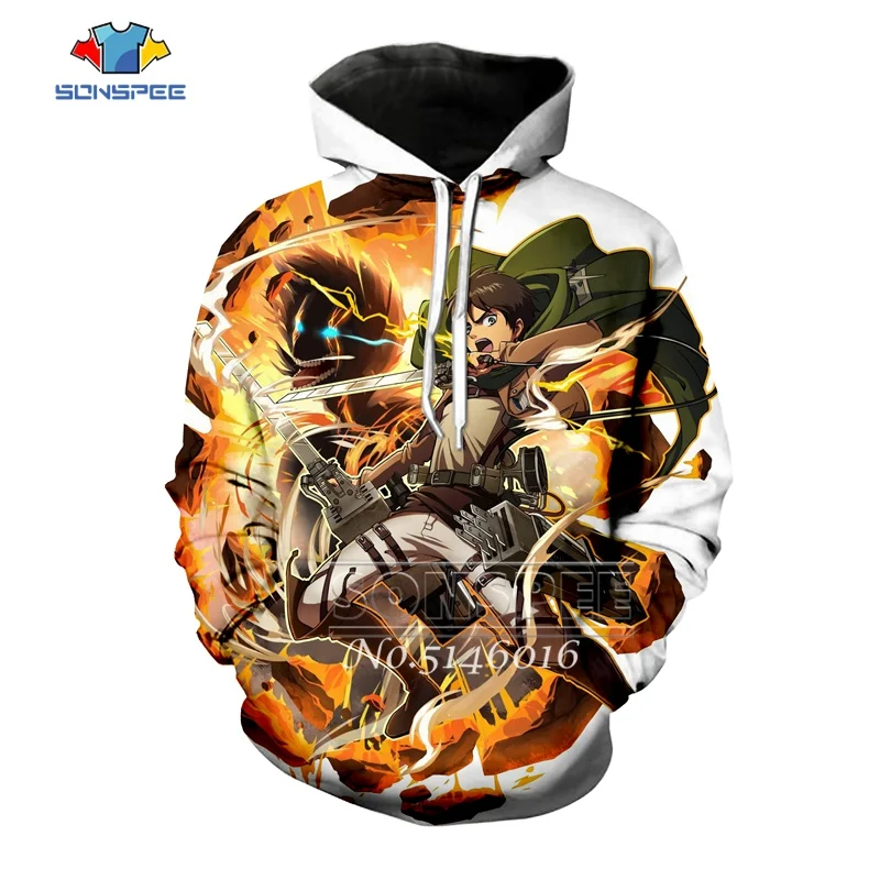 Модная толстовка унисекс/толстовка на молнии забавная аниме атака титанов Eren Jaeger