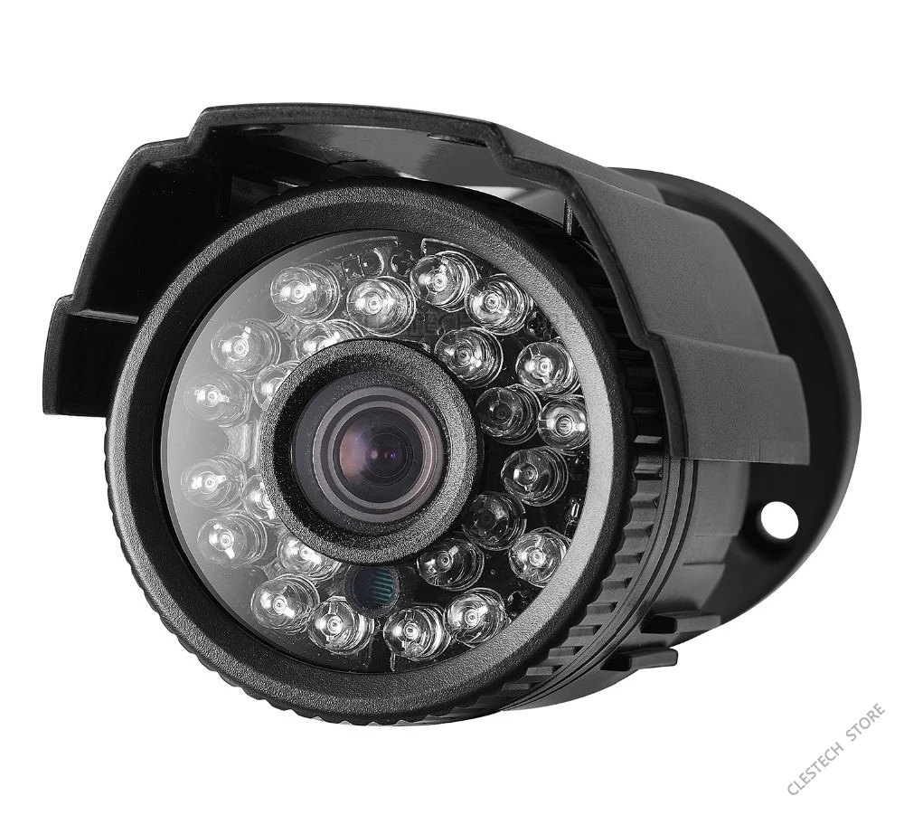 Мини-камера видеонаблюдения HD 1200TVL с кронштейном | Безопасность и защита