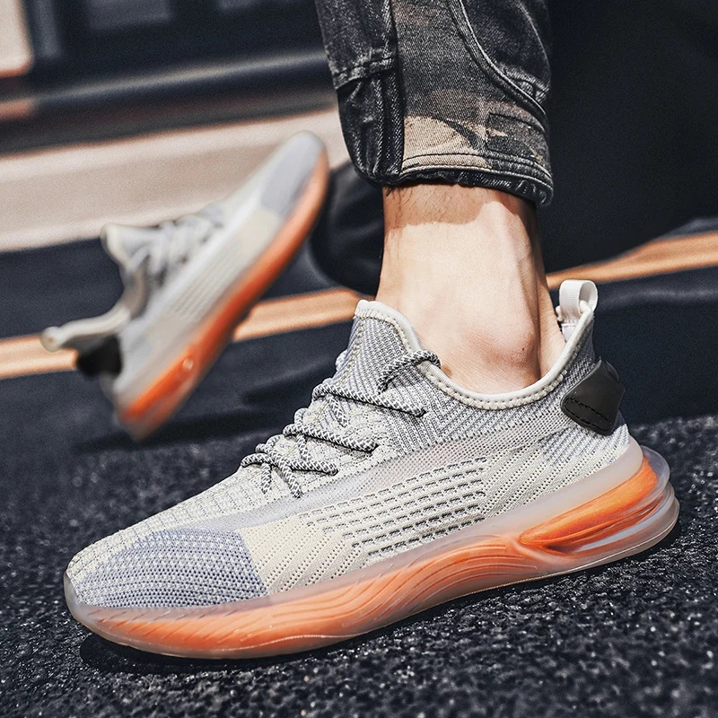 

New Mens Sneakers Fashion Casual Shoes Light Running Shoes Breathable Mesh Men Casual Sports Shoes Outdoor Tennis Shoes