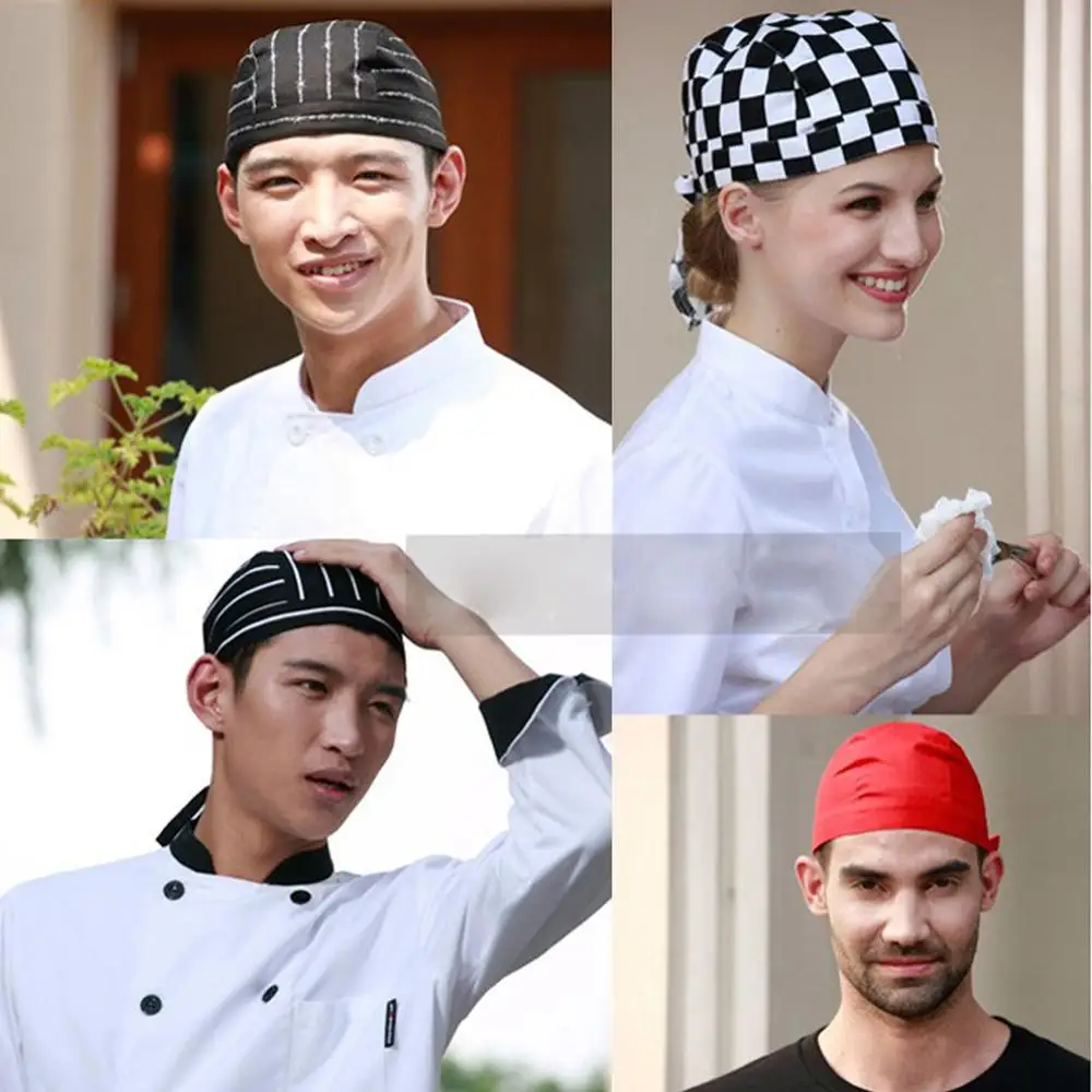 

Colourfull Pirates Chef Cap Skull Cap Professional Catering Various Chef Hat 23GE
