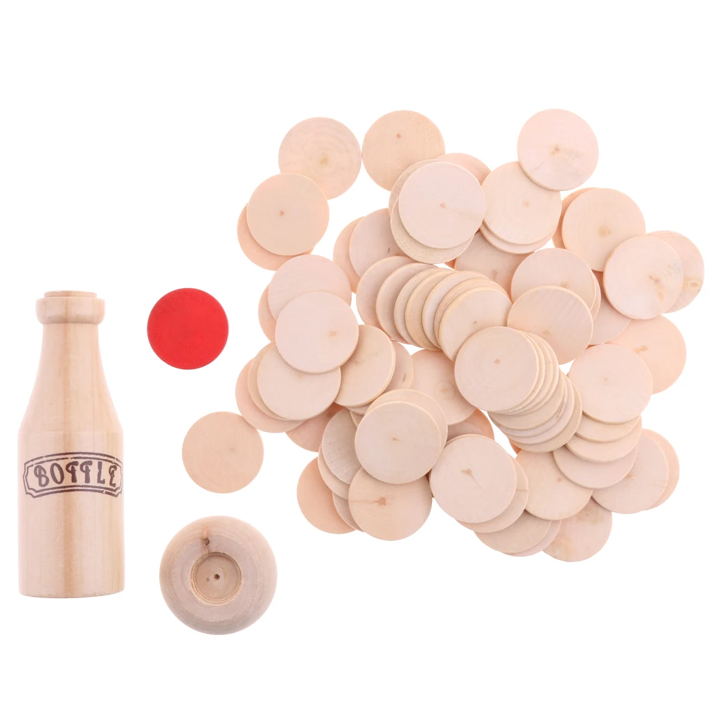 Детская забавная настольная игра для детей деревянные пирожные с бутылкой