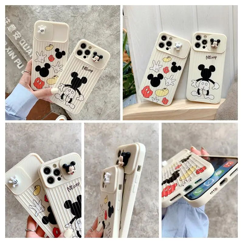 Disney Mickey Mouse Creative Phone Case for iPhone 11 12 Pro Max 6 7 8 plus XR X XS MAX SE Anime shockproof shell cover gift | Дом и сад