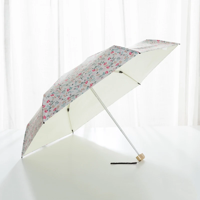 Ультралегкий Зонт от дождя и солнца для женщин портативный карманный УФ зонт