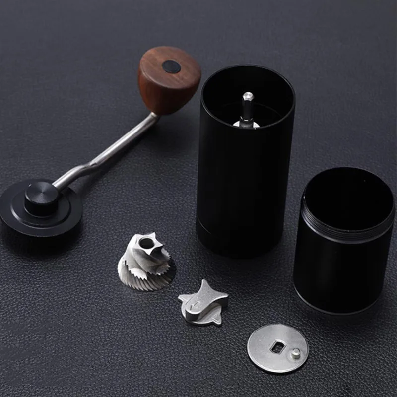 

Household Hand Crank Coffee Bean Grinder Stainless Steel CNC Steel Core Manual Slow Grinding Portable Coffee Grinder