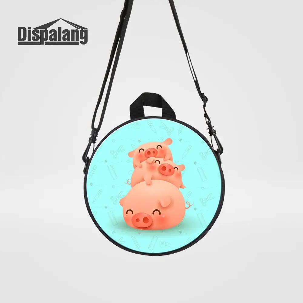 Backpack54 Dispalang новые Мультяшные детские сумки-мессенджеры с принтом лисы для девочек милые животные круглые Rugtas детские мини сумки через плечо - Цвет: Backpack54