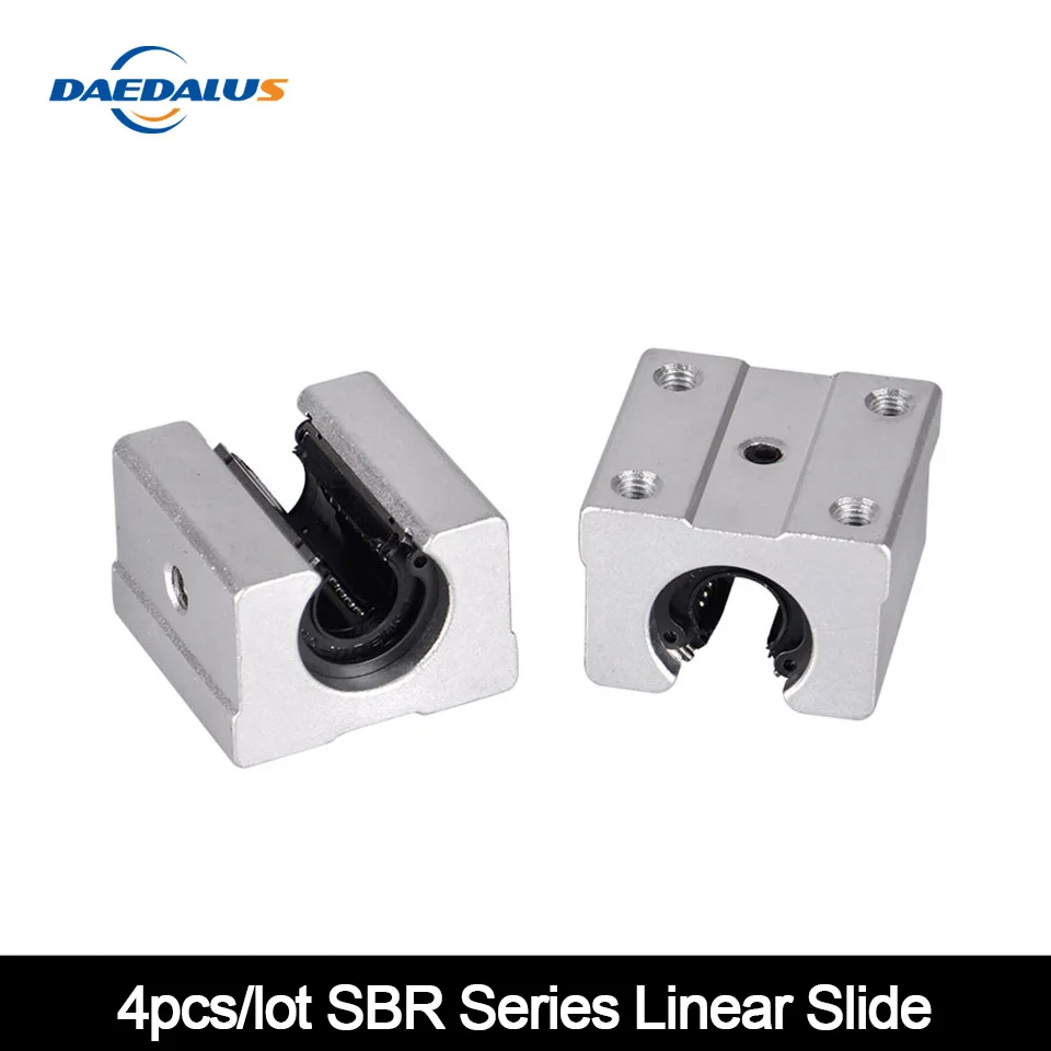 4 шт./лот алюминиевый блок серии SBR шариковый подшипник линейного движения