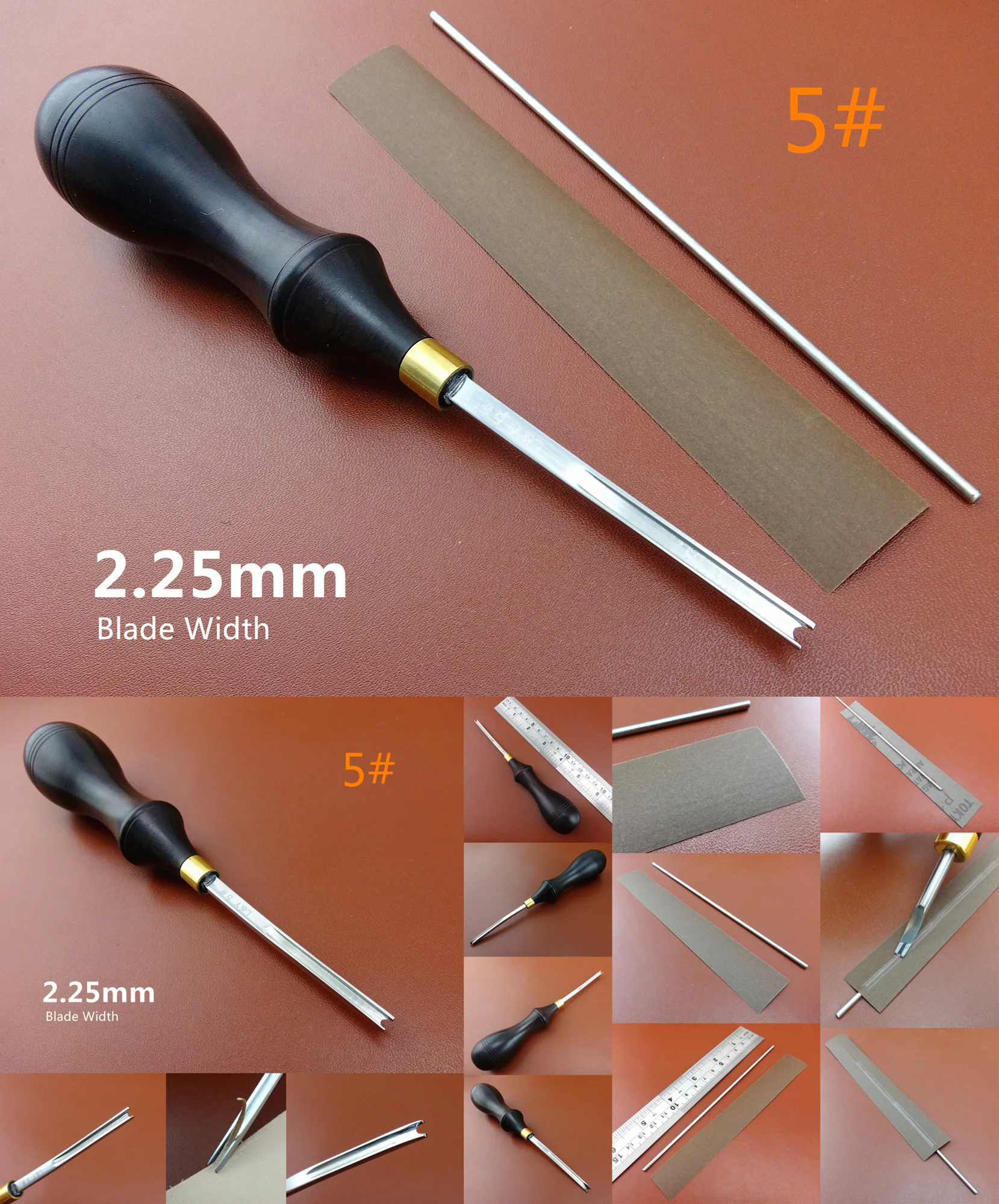 5 шт. кожевенное ремесло из нержавеющей стали режущее устройство инструмент для