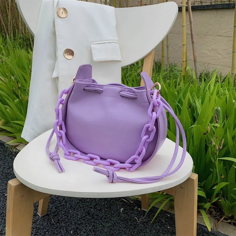 

ATLI New Vintage Simple Small PU Leather Bucket Crossbody Bags for Women 2021 Designer Fashion Lady Luxury Shoulder Handbags