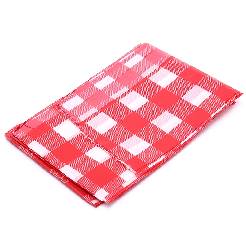 

New Disposable Thickening Red Checkered Tablecloth Party Weddings Home Decoration Outdoor Picnic BBQ Decoration 180*180cm