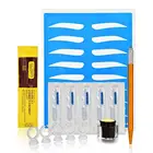 Инструменты для макияжа и татуировок, 1 набор, Профессиональный 3D набор для перманентного макияжа, микроблейдинга, татуировок, тренировочные наборы для бровей, набор для татуировок