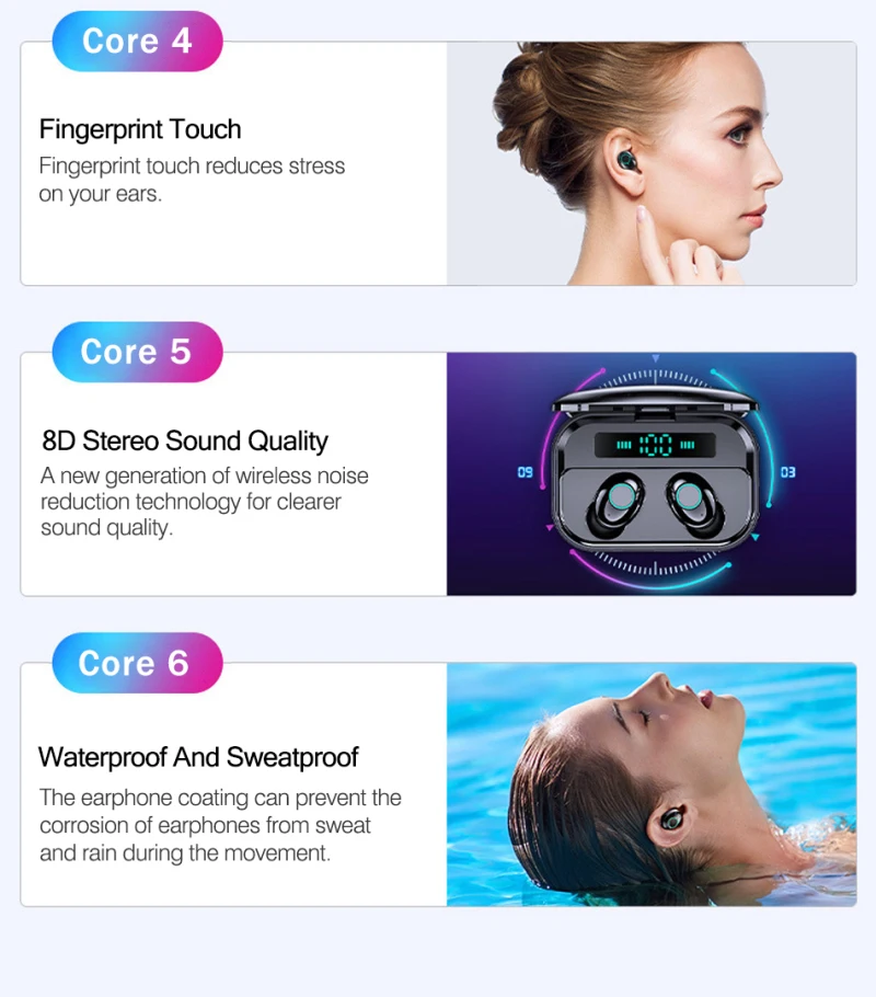 Мини M7 гарнитура TWS Bluetooth 5,0 стерео истинные беспроводные наушники спортивные наушники aptX гарнитура громкой связи игровая гарнитура с шумоподавлением