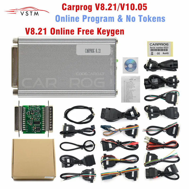 Carprog V8.21 с генератором ключей онлайн Программирование автомобиля Prog 8 21 и V10.05/10 93