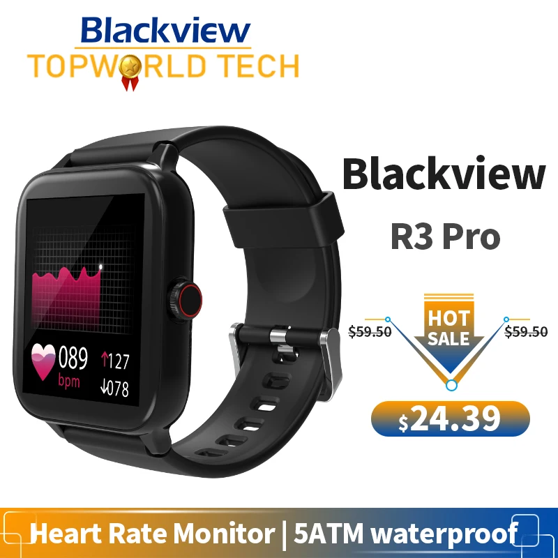 Часы наручные Blackview R3 Pro для мужчин и женщин спортивные ультрадлинные с