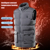 newly heated vest for men smart electric heating vest usb rechargeable warming heated jacket with 3 heating levels for winter