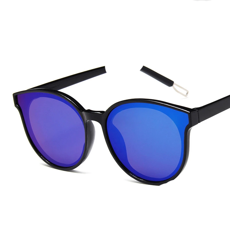 New fashion round frame men and women sunglasses transparent color bright beautiful face repair versatile glasses | Аксессуары для